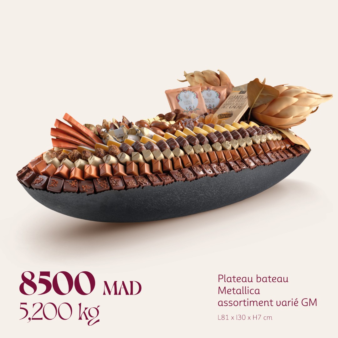 Plateau bateau Metallica assortiment varié